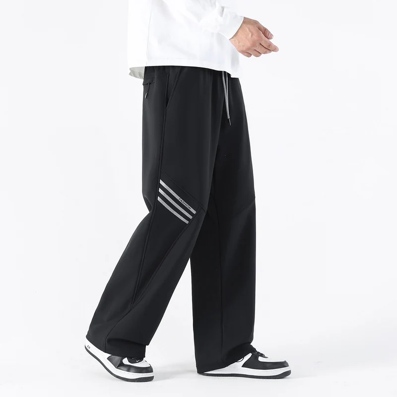 Herren Weite Relaxed-Freizeithose mit Tunnelzug & markanten Teilungsnähten Drune