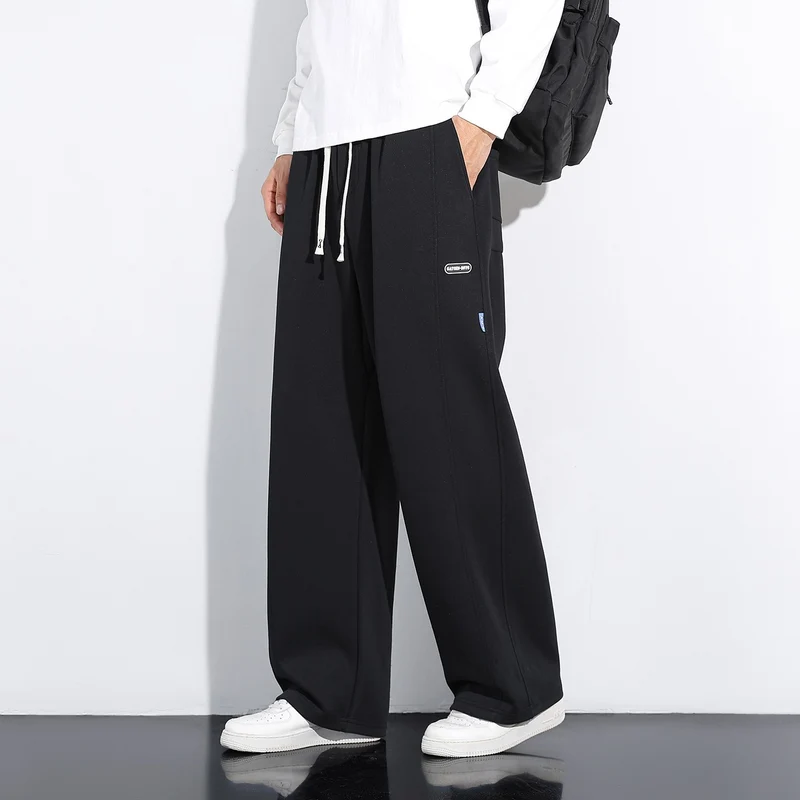 Herren Weite Relaxed-Freizeithose mit Tunnelzug & markanten Teilungsnähten Drune