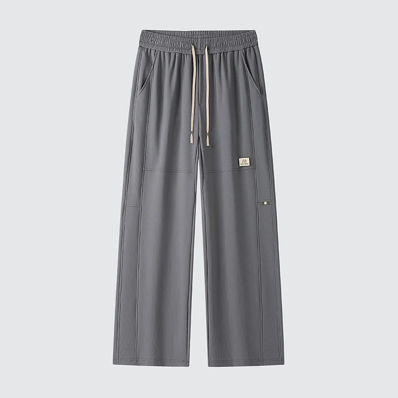 Herren Weite Relaxed-Freizeithose mit Tunnelzug & markanten Teilungsnähten Drune