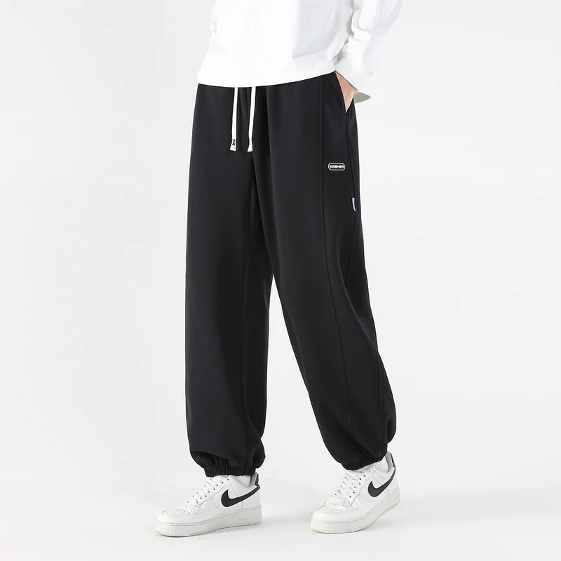 Herren Weite Relaxed-Freizeithose mit Tunnelzug & markanten Teilungsnähten Drune