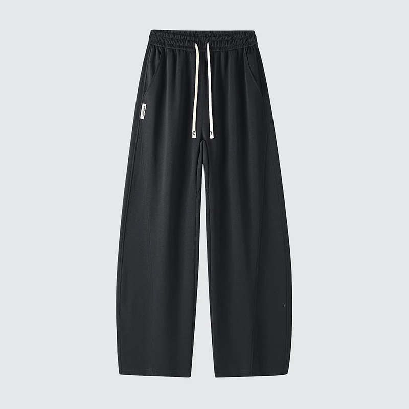 Herren Weite Relaxed-Freizeithose mit Tunnelzug & markanten Teilungsnähten Drune