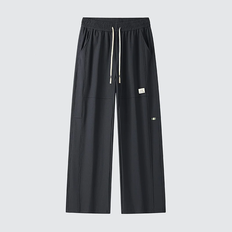 Herren Weite Relaxed-Freizeithose mit Tunnelzug & markanten Teilungsnähten Drune