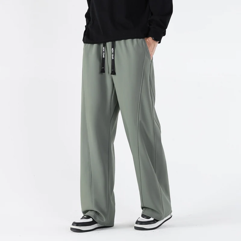 Herren Weite Relaxed-Freizeithose mit Tunnelzug & markanten Teilungsnähten Drune
