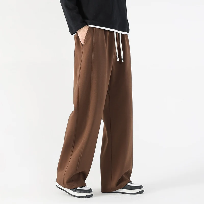 Herren Weite Relaxed-Freizeithose mit Tunnelzug & markanten Teilungsnähten Drune