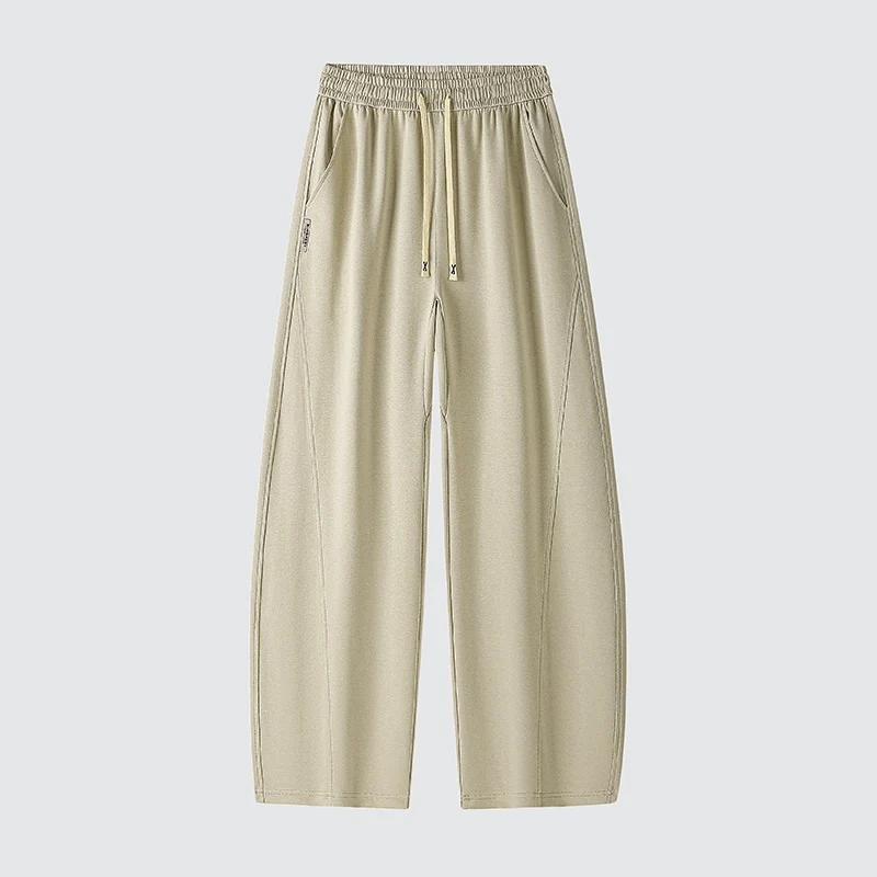 Herren Weite Relaxed-Freizeithose mit Tunnelzug & markanten Teilungsnähten Drune