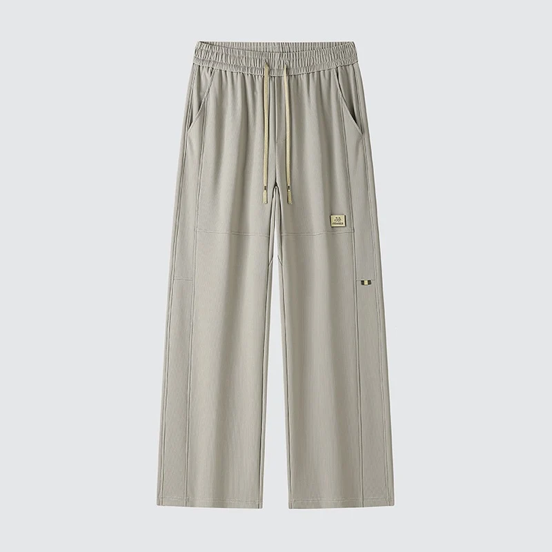 Herren Weite Relaxed-Freizeithose mit Tunnelzug & markanten Teilungsnähten Drune