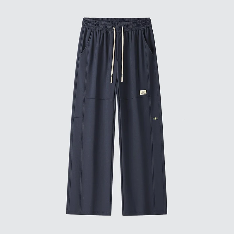 Herren Weite Relaxed-Freizeithose mit Tunnelzug & markanten Teilungsnähten Drune