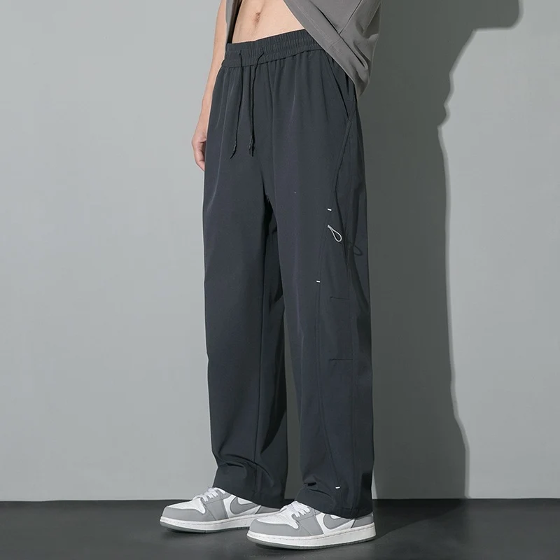 Herren Weite Relaxed-Cargo-Freizeithose mit Tunnelzugbund & Multifunktions‑Taschen Drune