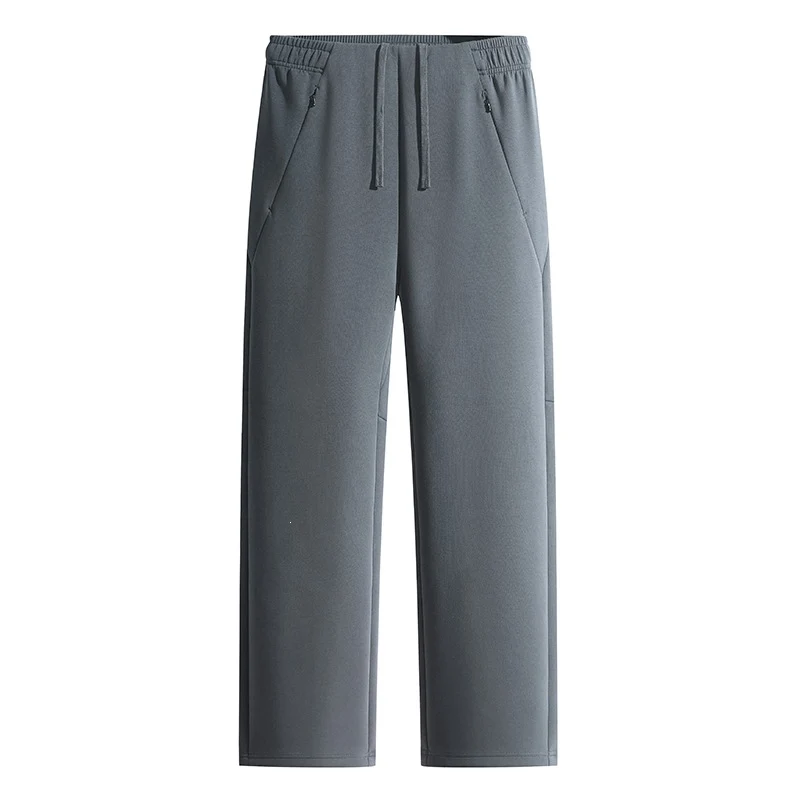 Herren Weite Lounge-Jogginghose aus technischer Baumwollmischung mit elastischem Bund & Reißverschlusstaschen Drune