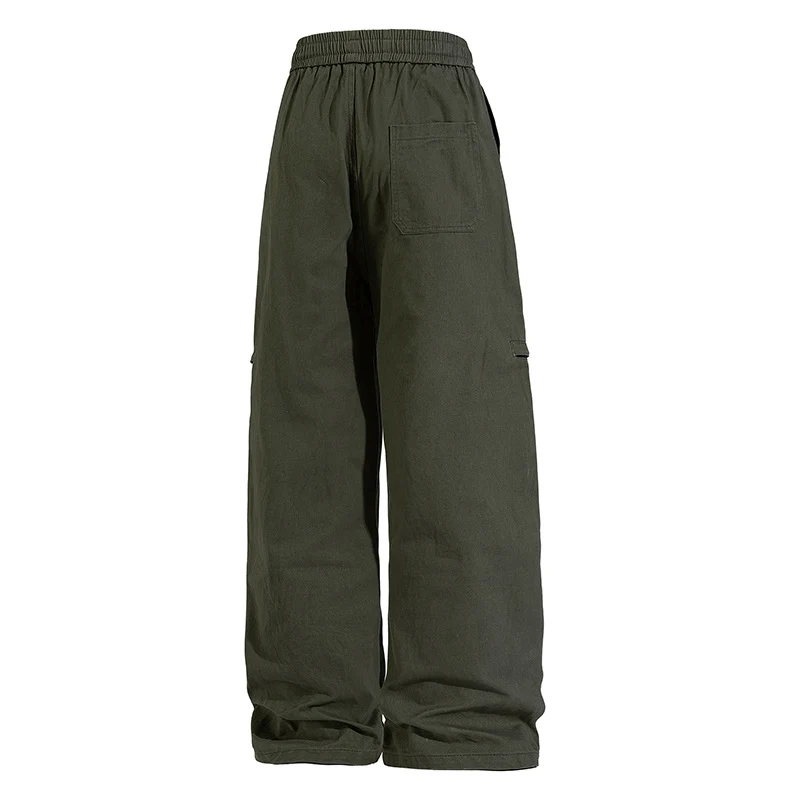 Herren Weite Cargo-Jogginghose im Baggy‑Schnitt mit Kordelbund & Mehrfachtaschen Drune