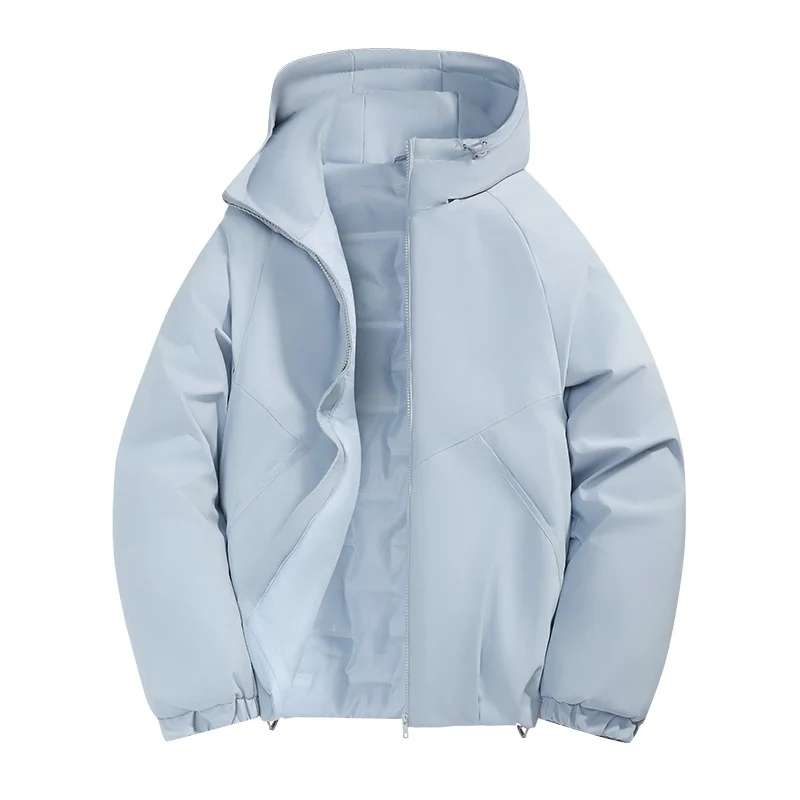 Herren Wattierte Übergangsjacke mit Kapuze, wind- und wasserabweisender Hülle & minimalistischer Stepp-Optik Drune
