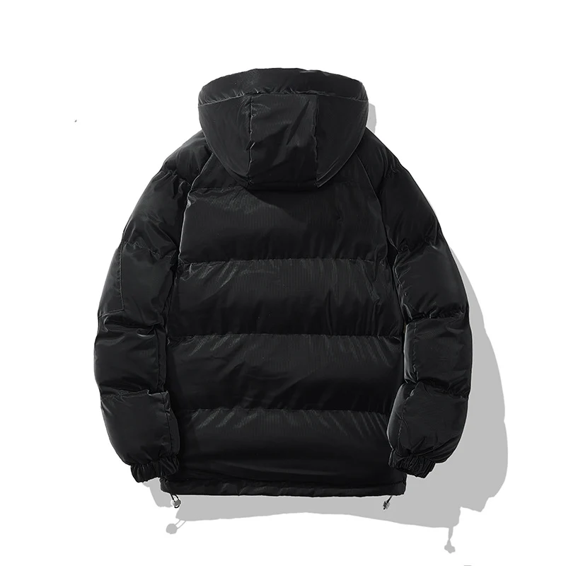 Herren Wattierte Kapuzenjacke mit Ärmeltasche, Kordelzug & Thermofutter Drune