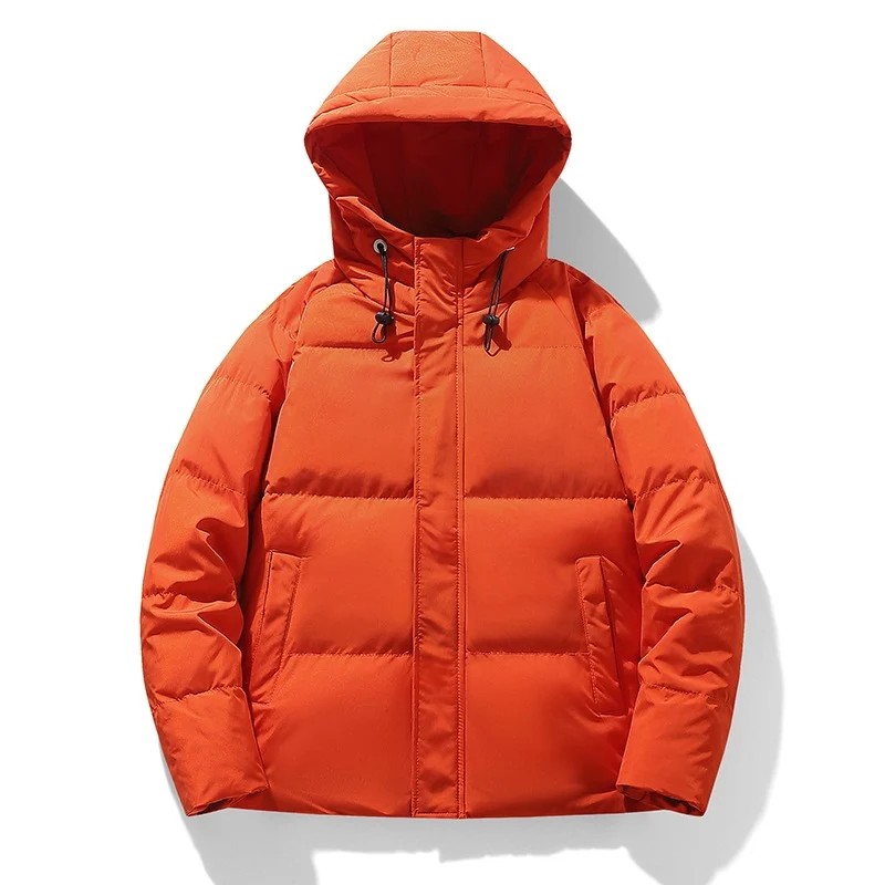 Herren Wattierte Kapuzen-Übergangsjacke mit Thermofüllung und hohem Stehkragen Drune