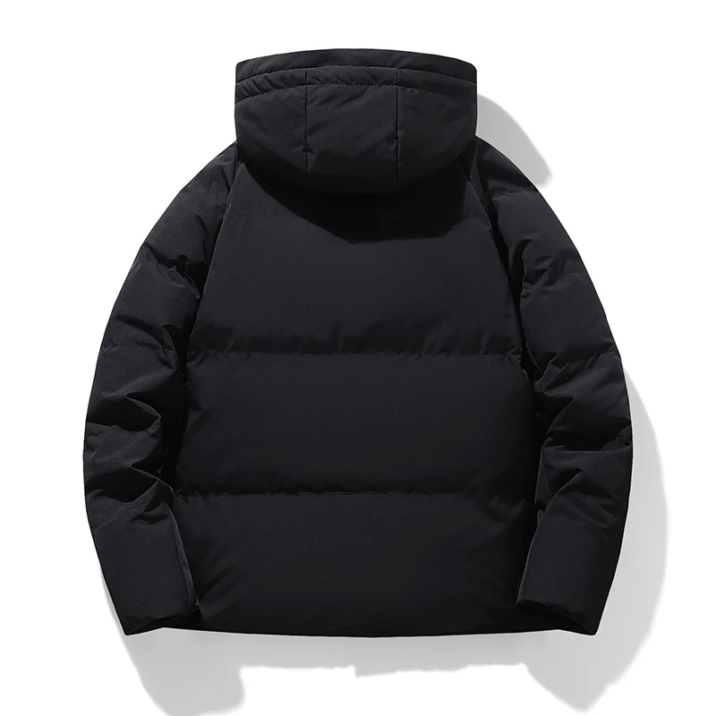 Herren Wattierte Kapuzen-Übergangsjacke mit Thermofüllung und hohem Stehkragen Drune