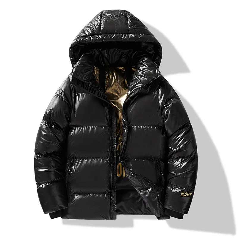 Herren Wattierte Kapuzen‑Steppjacke mit Thermofutter und wasserabweisender Oberfläche Drune