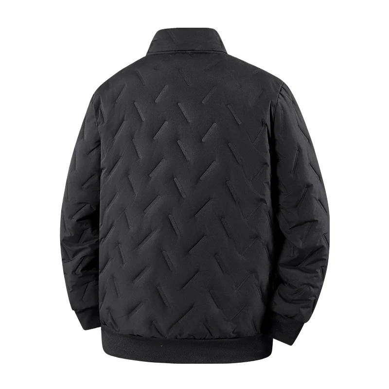 Herren Wattierte Jacke mit Teddyfutter, Stehkragen & Reißverschluss Drune