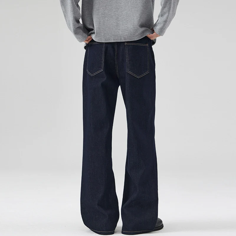 Herren weite Relaxed-Fit Jeans aus rohem Denim Drune