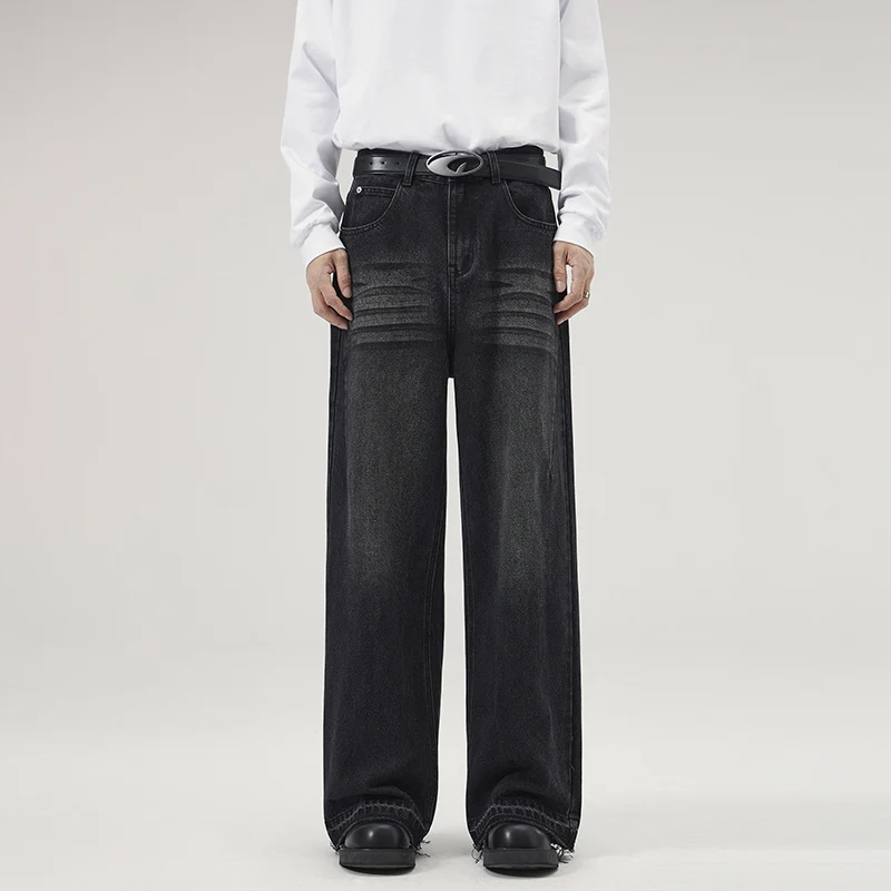 Herren Weite Relaxed-Denim-Jeans im Marlene-Baggy-Schnitt Drune