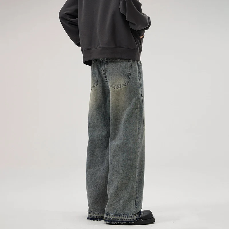 Herren Weite Relaxed-Denim-Jeans im Marlene-Baggy-Schnitt Drune