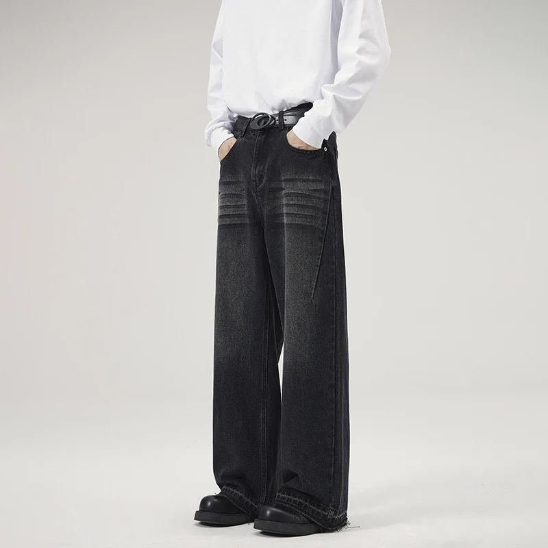 Herren Weite Relaxed-Denim-Jeans im Marlene-Baggy-Schnitt Drune