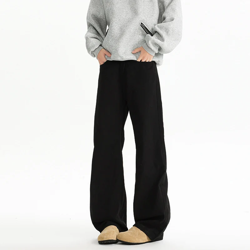 Herren weite, hochtaillierte Baumwollhose mit relaxed Fit Drune