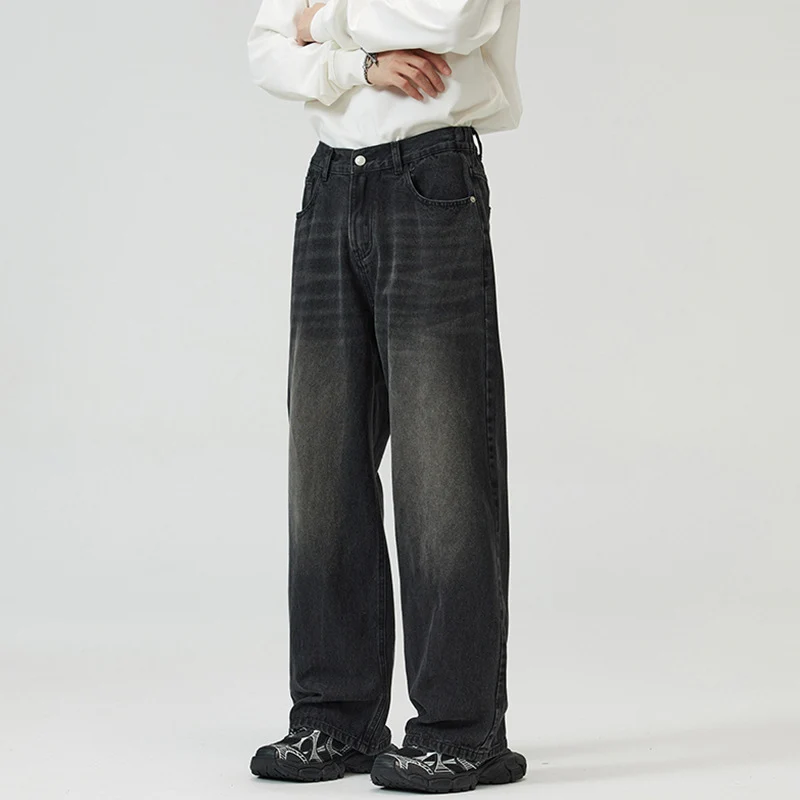 Herren Weite Baggy-Jeans im Vintage-Look mit Five-Pocket-Schnitt Drune