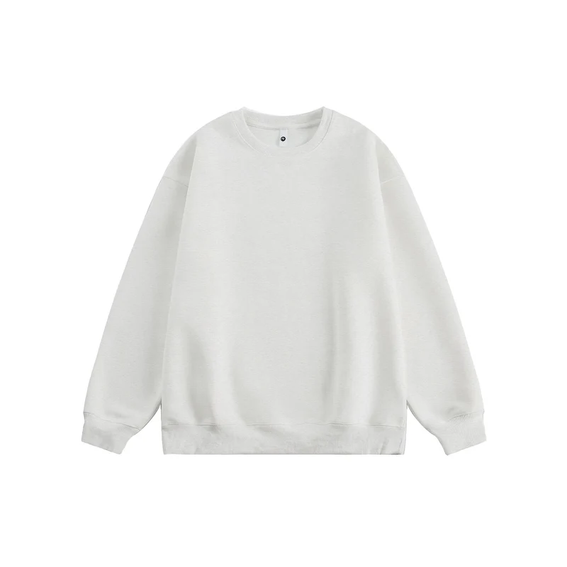 Unisex Oversize Baumwoll-Sweatshirt mit Rundhalsausschnitt und breiten Bündchen Drune