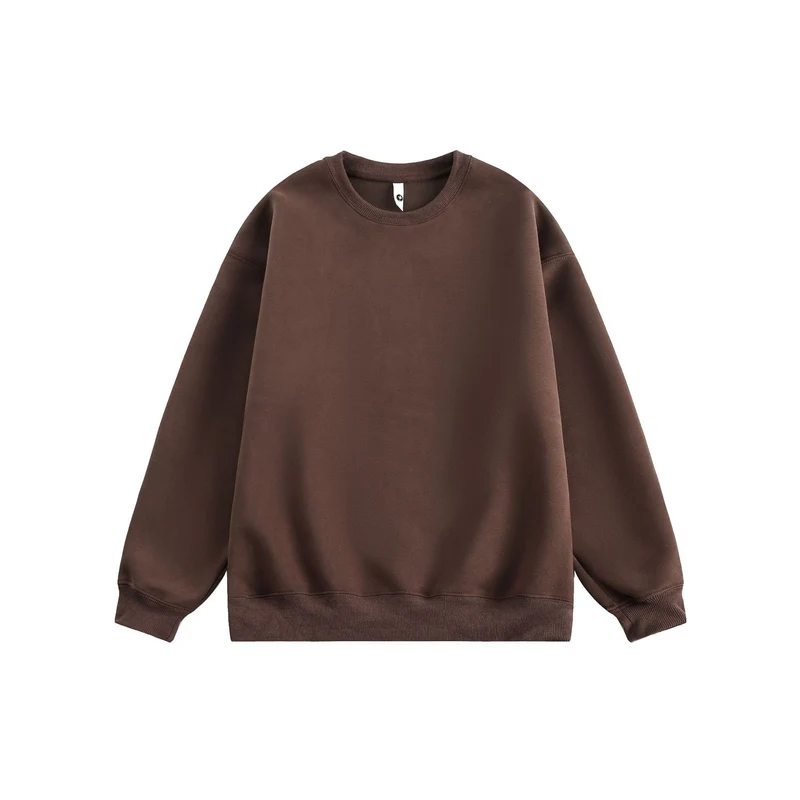 Unisex Oversize Baumwoll-Sweatshirt mit Rundhalsausschnitt und breiten Bündchen Drune