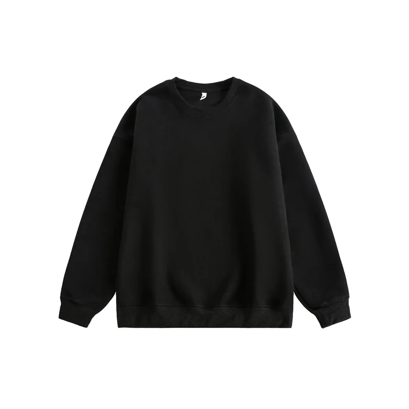 Unisex Oversize Baumwoll-Sweatshirt mit Rundhalsausschnitt und breiten Bündchen Drune