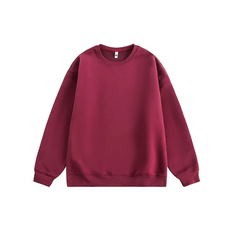 Unisex Oversize Baumwoll-Sweatshirt mit Rundhalsausschnitt und breiten Bündchen Drune