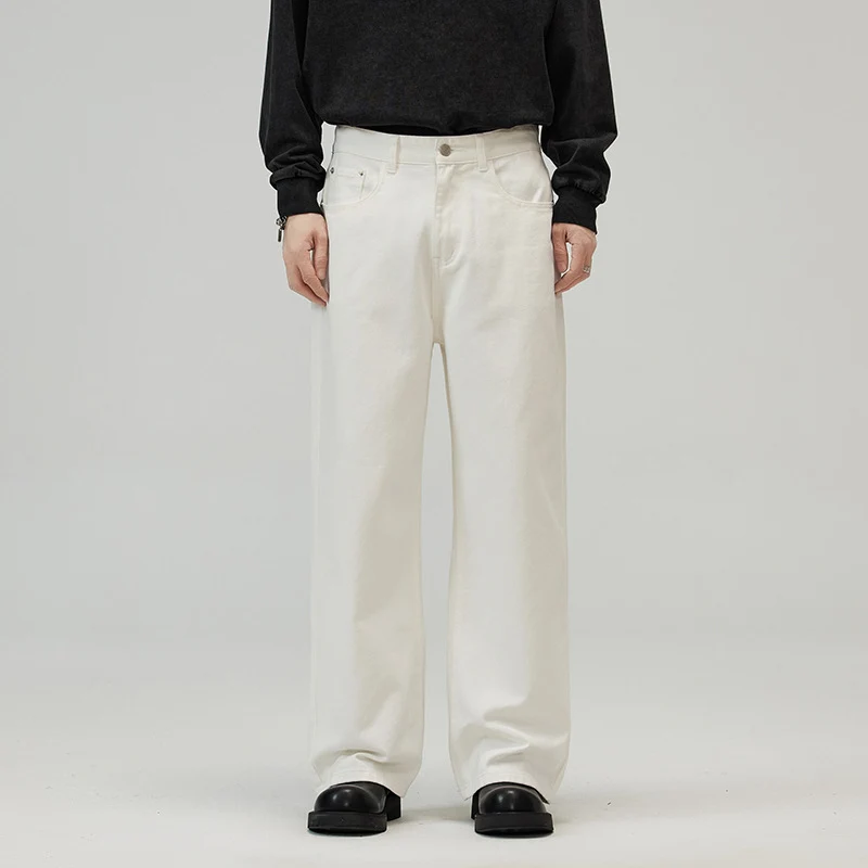 Herren Weitgeschnittene Five‑Pocket‑Denimhose im geraden Palazzoschnitt Drune