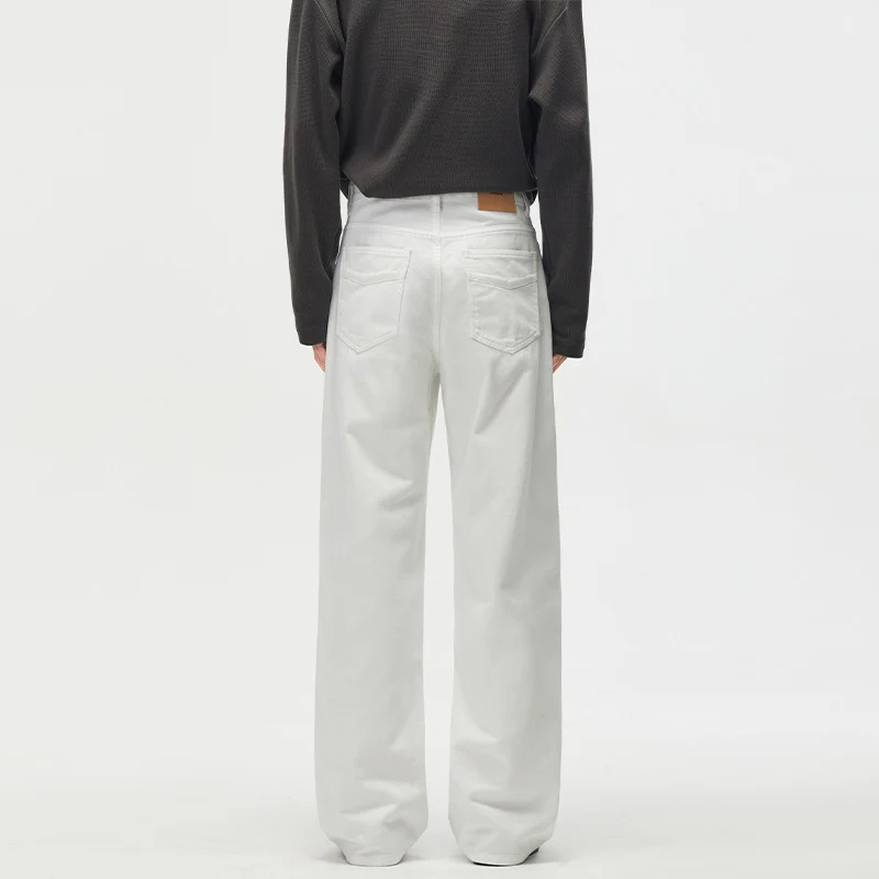 Herren Weitgeschnittene Chinohose aus Baumwoll-Twill mit tiefem Schritt Drune