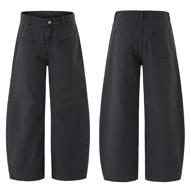 Herren Weitfallende Denimhose im Baggy‑Cut mit elastischem Bund Drune