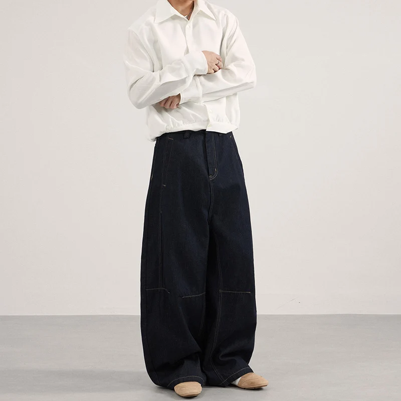 Herren Rohdenim Marlene-Baggy-Jeans mit tiefem Schritt und Kniepaneel-Details Drune