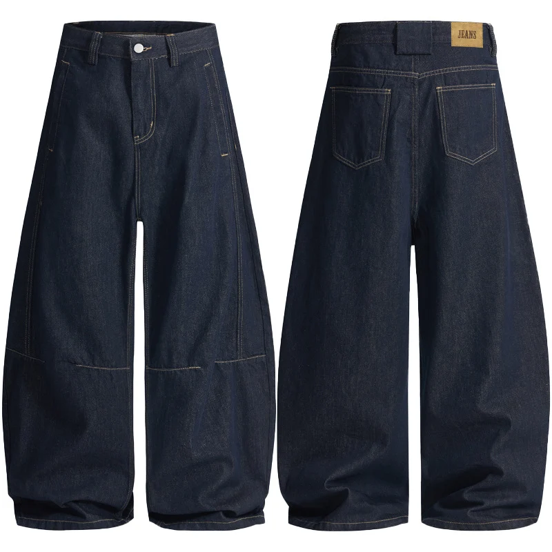 Herren Rohdenim Marlene-Baggy-Jeans mit tiefem Schritt und Kniepaneel-Details Drune
