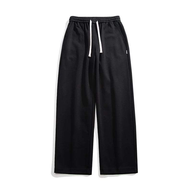 Herren Relaxed-Fit Lounge-Hose mit elastischem Bund, Kordelzug und weitem Bein Drune