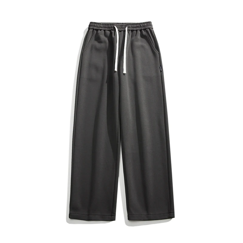 Herren Relaxed-Fit Lounge-Hose mit elastischem Bund, Kordelzug und weitem Bein Drune