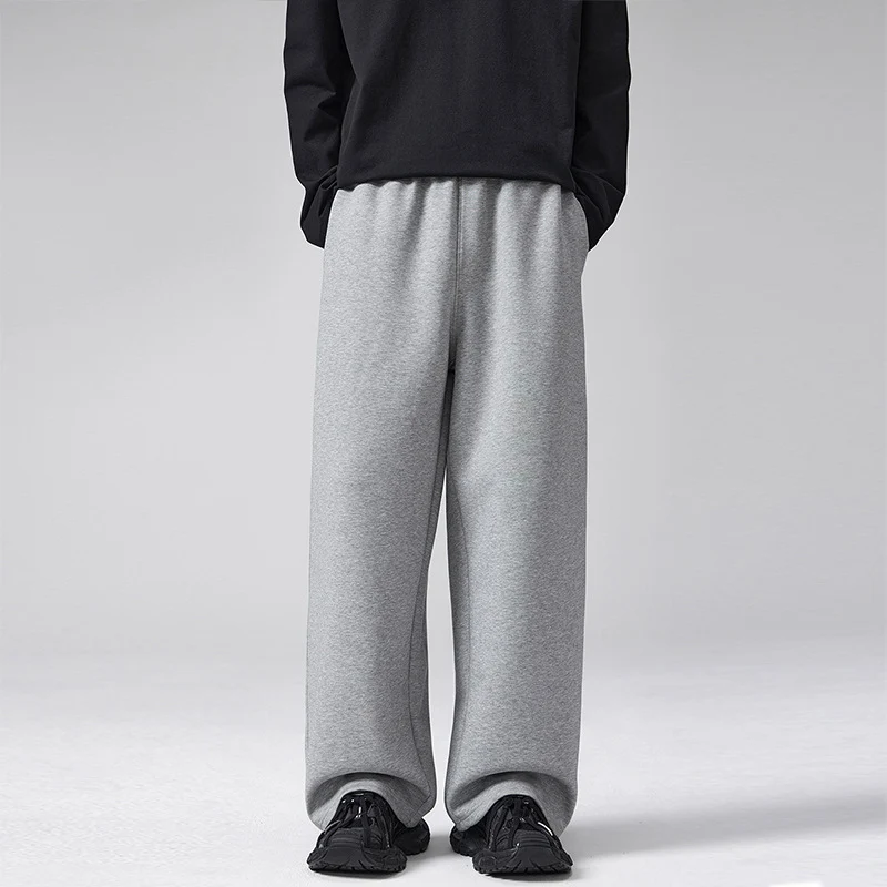 Herren Oversized Sweatpalazzo mit Tunnelzugbund, doppellagigem Saum und Relaxed-Fit Drune