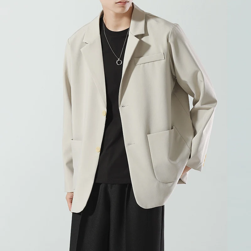 Herren Modernes Oversize Sakko im Minimal‑Look mit aufgesetzten Taschen Drune