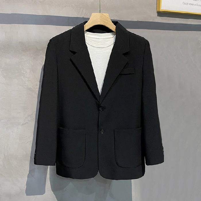 Herren Modernes Oversize Sakko im Minimal‑Look mit aufgesetzten Taschen Drune