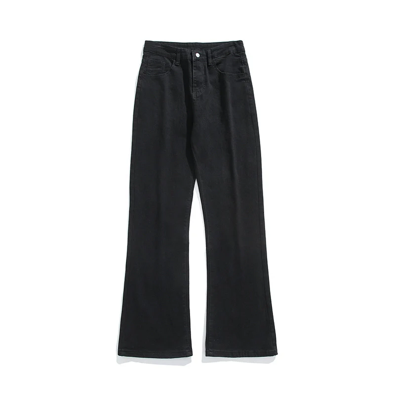Herren Flared-Denimhose mit mittelhoher Taille und leichtem Schlag Drune