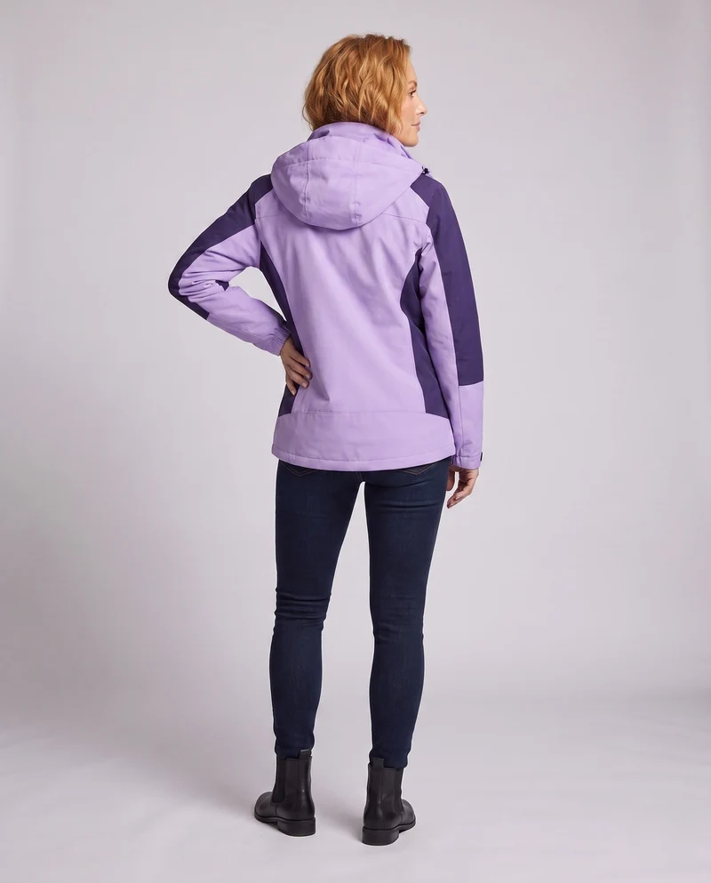 Damen Zwei-Lagen Softshell Parka mit wärmendem Fleece-Innenfutter und verstellbarer Kapuze Drune
