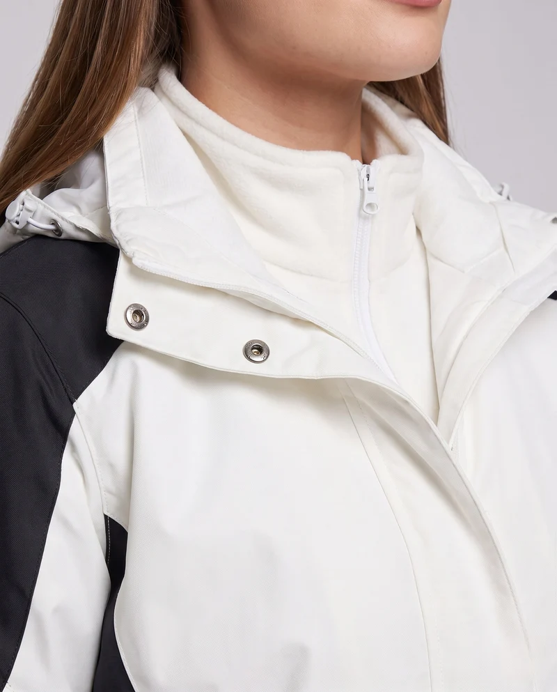 Damen Zwei-Punkte Softshell Regenjacke mit abnehmbarer Fleece-Innenjacke Drune