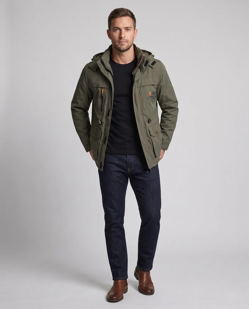Herren Arctic-Comfort Parka mit voll gefüttertem Kunstfell und multifunktionalen Taschen Drune