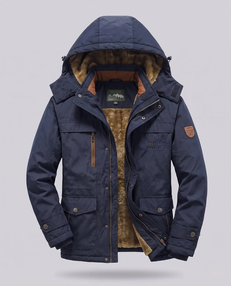 Herren Arctic-Comfort Parka mit voll gefüttertem Kunstfell und multifunktionalen Taschen Drune