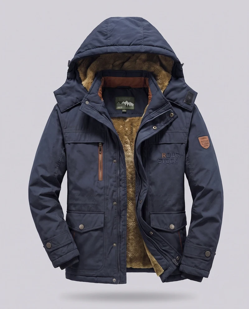 Herren Arctic-Comfort Parka mit voll gefüttertem Kunstfell und multifunktionalen Taschen Drune
