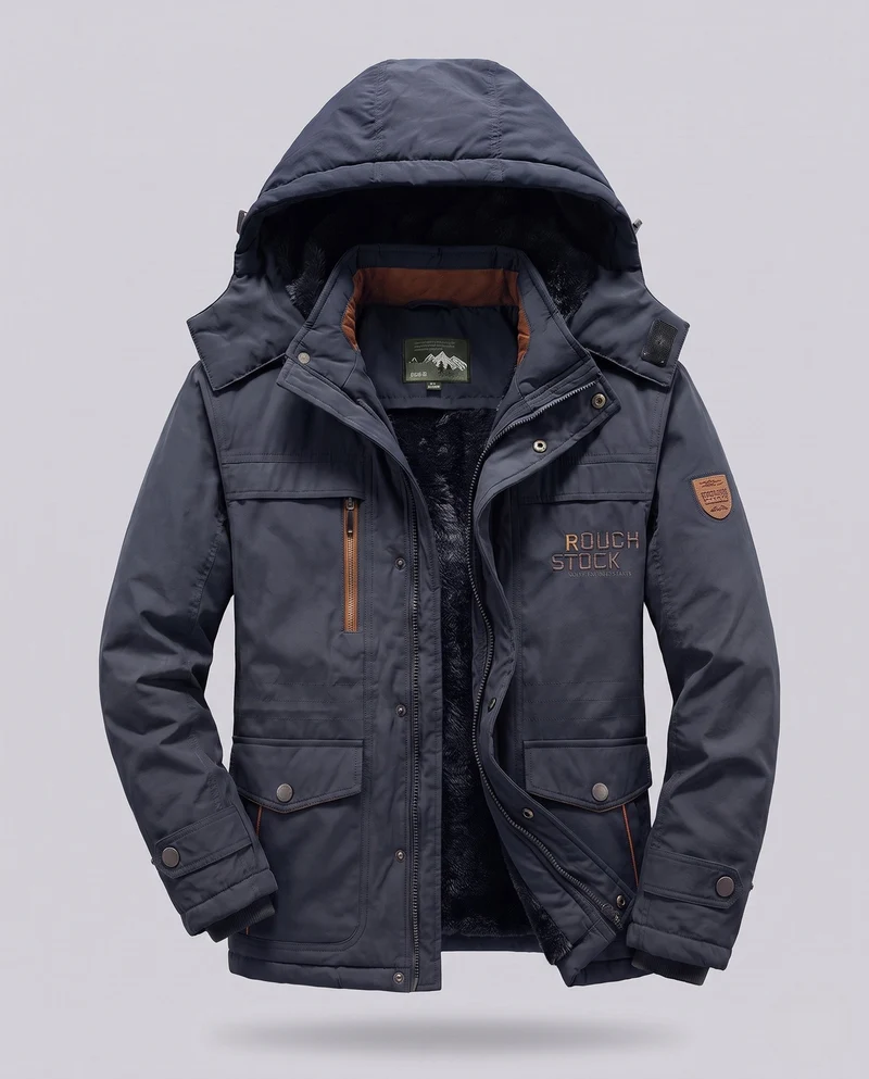 Herren Arctic-Comfort Parka mit voll gefüttertem Kunstfell und multifunktionalen Taschen Drune