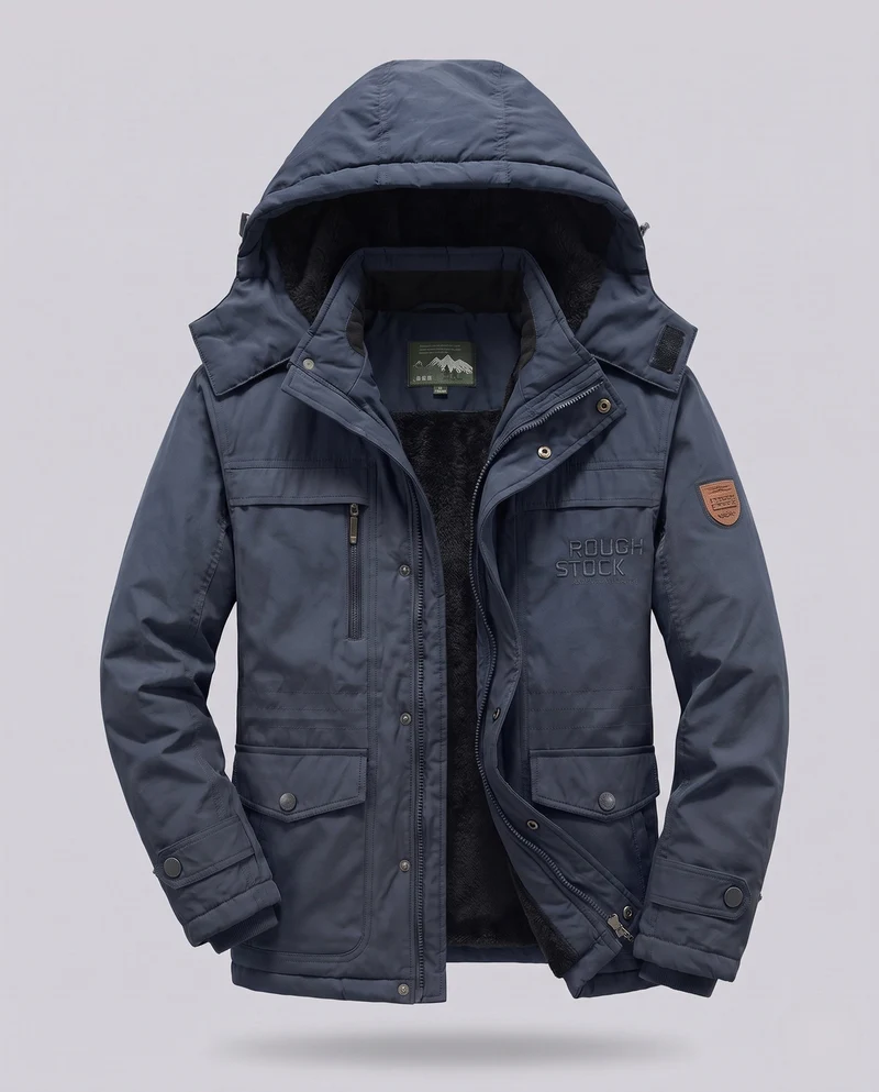 Herren Arctic-Comfort Parka mit voll gefüttertem Kunstfell und multifunktionalen Taschen Drune