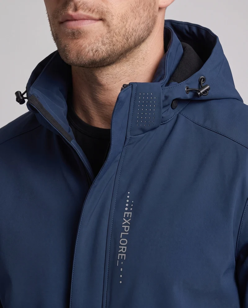 Herren Atmungsaktive Leichte Wind- und Regenjacke Drune