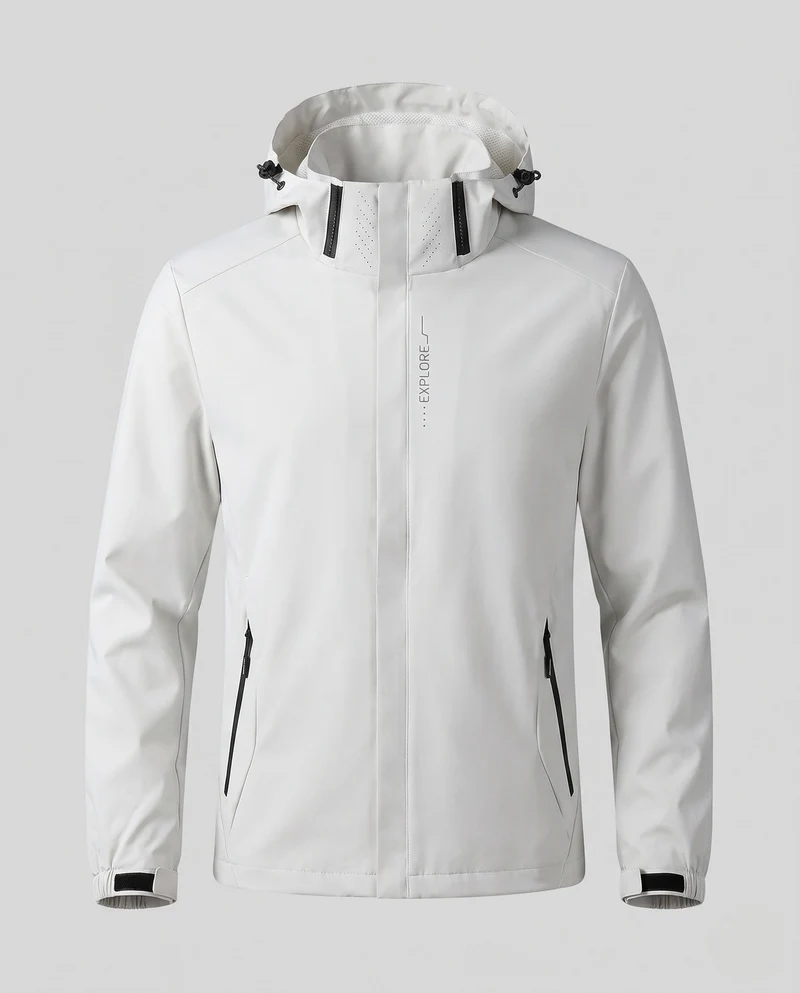 Herren Atmungsaktive Leichte Wind- und Regenjacke Drune
